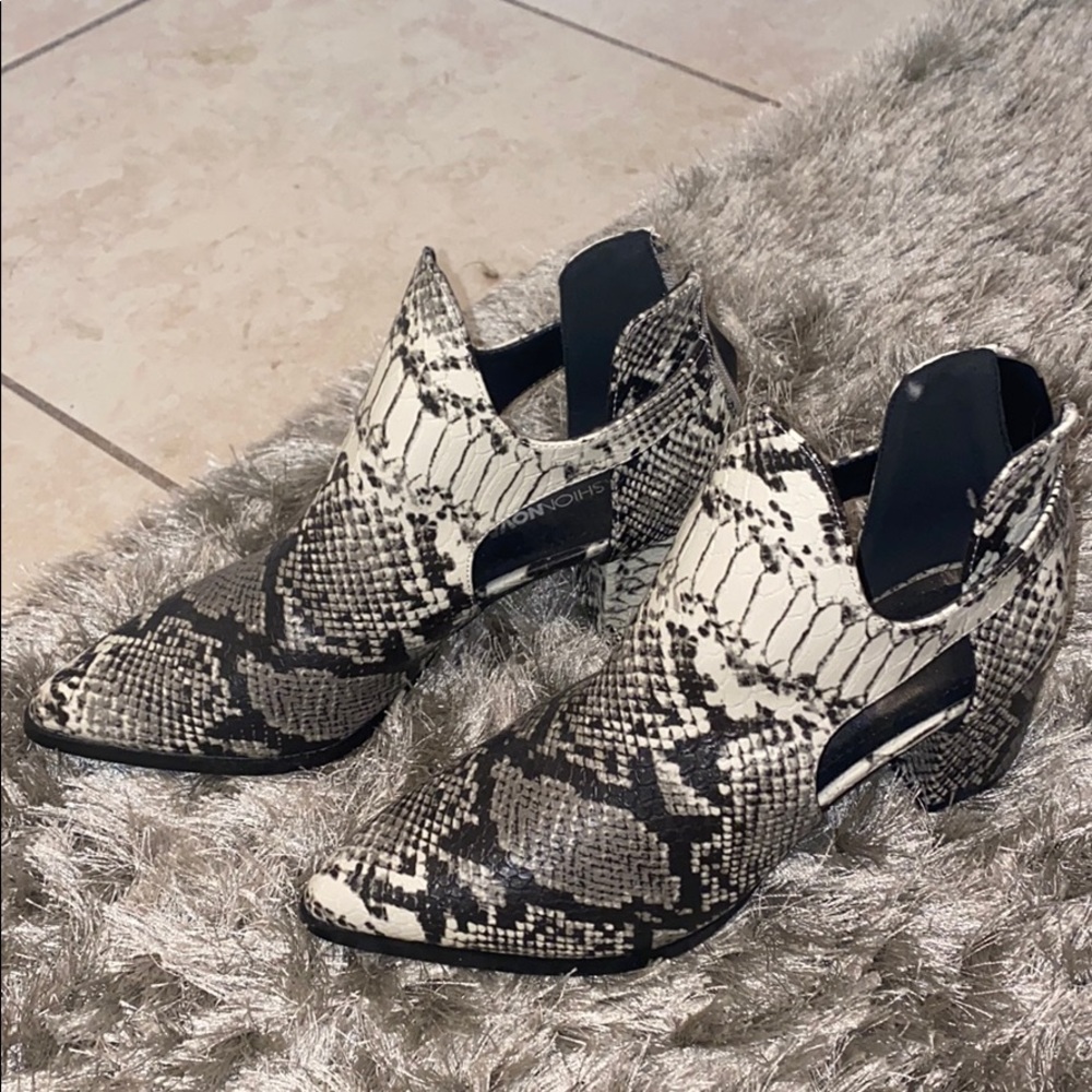 Snake Skin Booties
